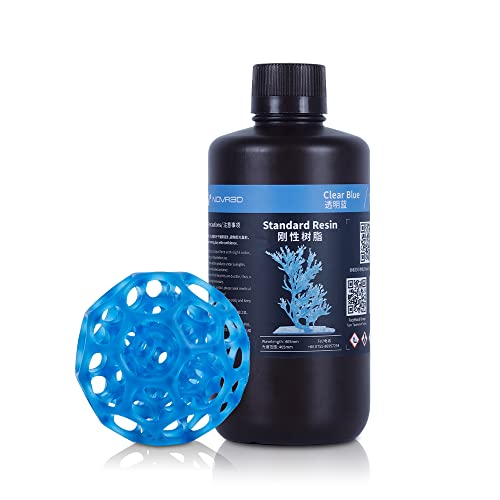 NOVA3D LCD UV Resin 405nm Rapid Resin für 3D-Drucker Photopolymer Harz Klar Blau 1000g von NOVA3D