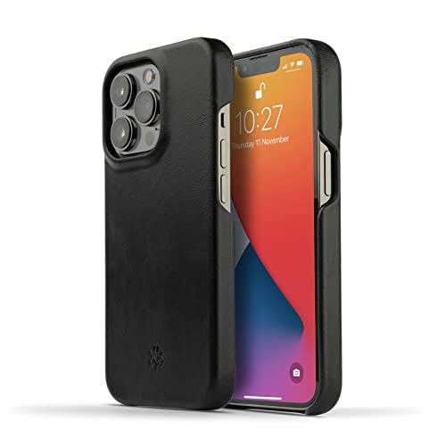 NOVADA Hülle für iPhone 13 Pro, Leder, Lederhülle extra Dünn, Handyhülle Kompatibel mit MagSafe - Schwarz NOVADA Hülle für iPhone 13 Pro, Leder, Lederhülle extra Dünn, Handyhülle Kompatibel mit MagSafe - Schwarz von NOVADA