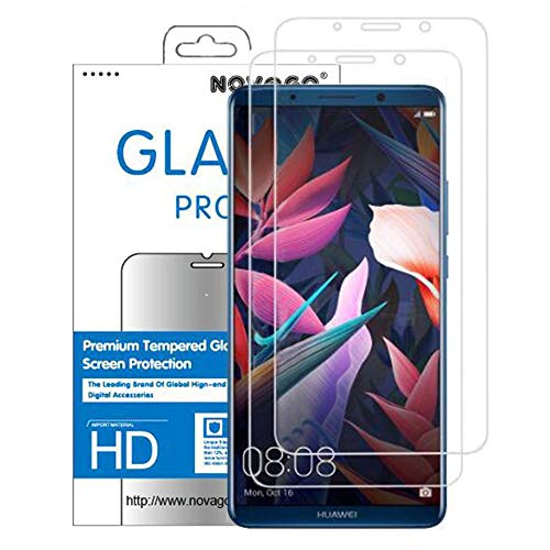 NOVAGO [2 Pack] kompatibel mit Huawei Mate 10 Lite/Mate 10 Pro - Hartglas Schutzfolie, Gehärtetes Glas Schutzfolie, Tempered Glass Screen Protector von NOVAGO