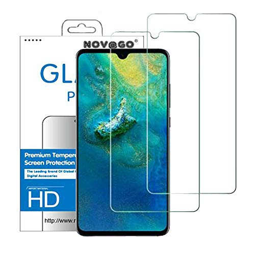 NOVAGO [2 Pack] kompatibel mit Huawei Mate 20 - Hartglas Schutzfolie, Panzerglas Schutzfolie, Tempered Glass Screen Protector von NOVAGO