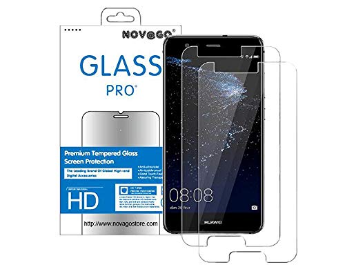 NOVAGO [2 Pack] kompatibel mit Huawei P10 - Hartglas Schutzfolie, Panzerglas Schutzfolie, Tempered Glass Screen Protector von NOVAGO