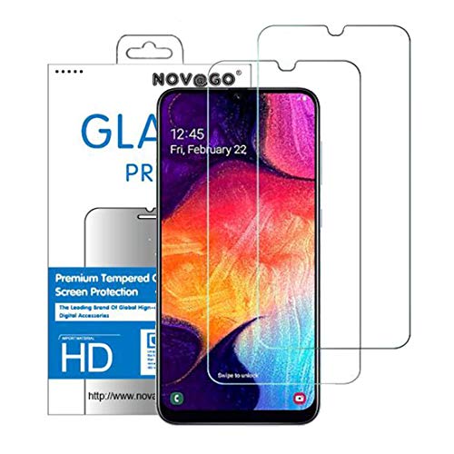 NOVAGO [2 Pack] kompatibel mit Samsung A40 Hartglas Schutzfolie, Panzerglas Schutzfolie, Tempered Glass Screen Protector von NOVAGO