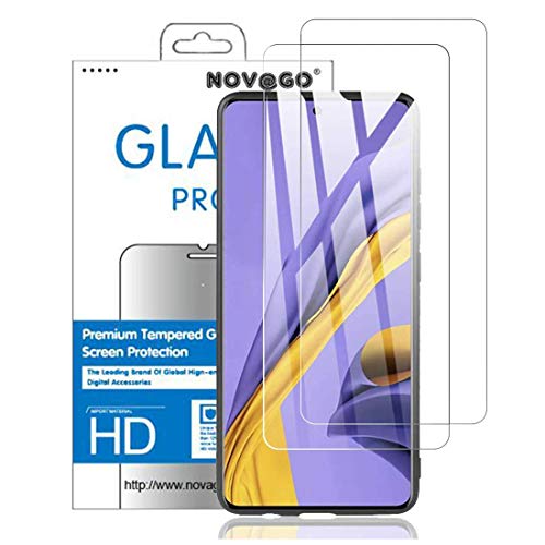 NOVAGO [2 Pack] kompatibel mit Samsung Galaxy A51 / A51 5G - Hartglas Schutzfolie, Gehärtetes Glas Schutzfolie, Tempered Glass Screen Protector von NOVAGO