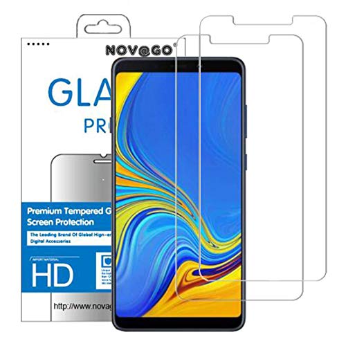 NOVAGO [2 Pack] kompatibel mit Samsung Galaxy A9 (2018) Hartglas Schutzfolie, Panzerglas Schutzfolie, Tempered Glass Screen Protector von NOVAGO