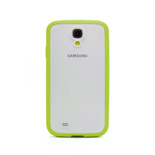 NOVAGO Kompatibel für Samsung Galaxy S4 I9500 Schutzhülle Bumper BI-Material TPU und Polycarbonat Effekt matt (Grün) von NOVAGO