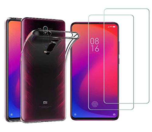 NOVAGO [Pack] kompatibel mit XIAOMI Mi 9T, Mi 9T Pro - hülle Case Silikon + 2 Panzerglas Schutzfolie von NOVAGO