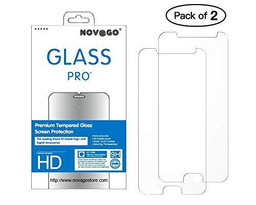 NOVAGO kompatibel mit Samsung Galaxy A5 2017 (A520) Packung mit 2 Stück Hartglas Schutzfolie Tempered Glass Screen Protector (Transparent(Kleiner)) von NOVAGO
