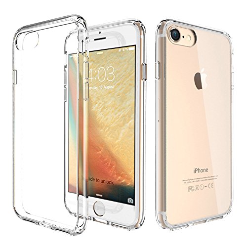 Novago Schutzhülle für iPhone SE 2020, iPhone 7, iPhone 8 (4,7 Zoll), transparent, weiches Gel, robust, stoßfest von NOVAGO