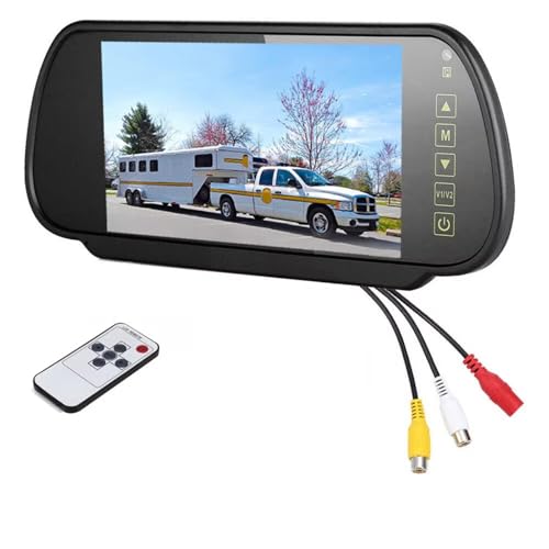 Einparkkamera Kamera 7" Rückspiegel Monitor Wireless Reverse Backup Kamera Kit für Auto LKW Van Rückfahrkameras(Monitor Only) von NOVEMS