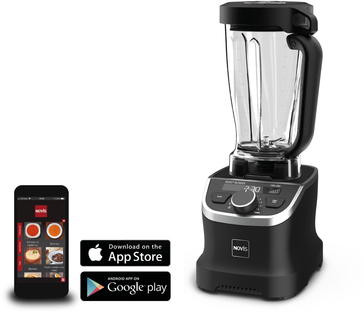 ProBlender 880L Standmixer schwarz matt ProBlender 880L Standmixer schwarz matt von NOVIS
