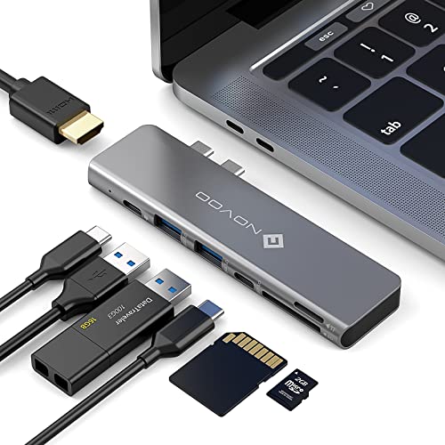 NOVOO Mac Adapter, USB C Hub 7-in-2 Adapter mit PD 100 W, USB 3.0, SD/TF Kartenleser, USB C HDMI Adapter für MacBook Air/Pro M1 M2 NOVOO Mac Adapter, USB C Hub 7-in-2 Adapter mit PD 100 W, USB 3.0, SD/TF Kartenleser, USB C HDMI Adapter für MacBook Air/Pro M1 M2 von NOVOO