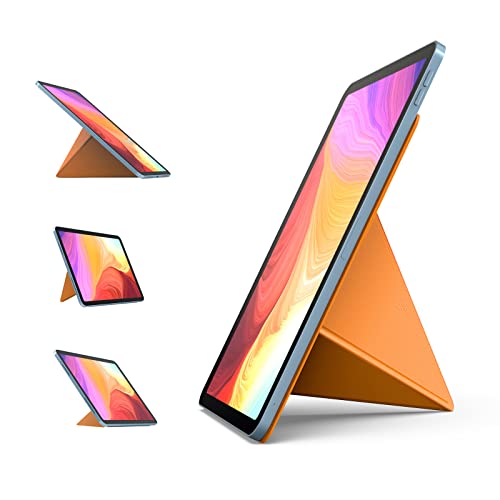 NOVOO Tablet Ständer Verstellbarer iPad Ständer Faltbarer Tragbare Tablet Halterung Tablet Halter für 10" und höher iPad Pro 10.2"/11"/12.9", MatePad 10.1"/11", Galaxy/Surface Go Tablet Stand-Orange von NOVOO