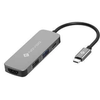 Novoo USB-C Aluminium Hub 4 Anschlüsse von NOVOO