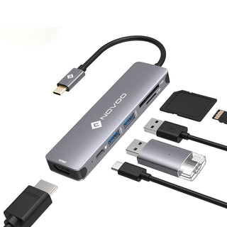 Novoo USB-C Aluminium Hub 6 Anschlüsse von NOVOO
