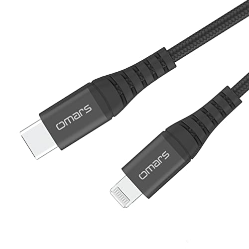 Omars iPhone Kabel 1M iPhone Ladegerät MFi Zertifikat Long Lightning Kabel Schnellladegerät für iPhone 13 12 Pro Max Mini 11 SE 2020 X XS Max XR 8 Plus 7 6s 6 5 5s 5c iPad-Schwarz von NOVOO