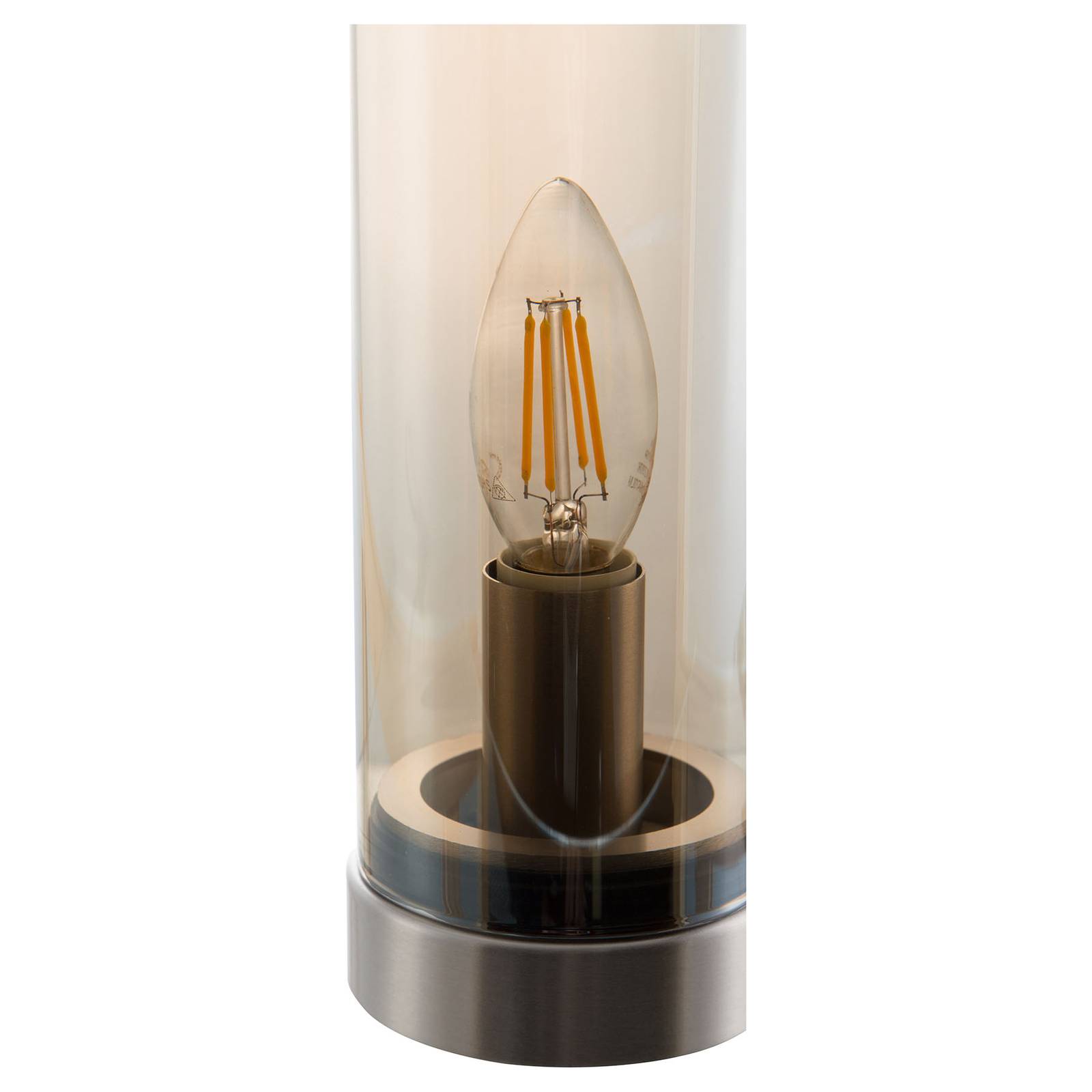 Glas-Tischleuchte Bottle, amber Glas-Tischleuchte Bottle, amber von NOWA