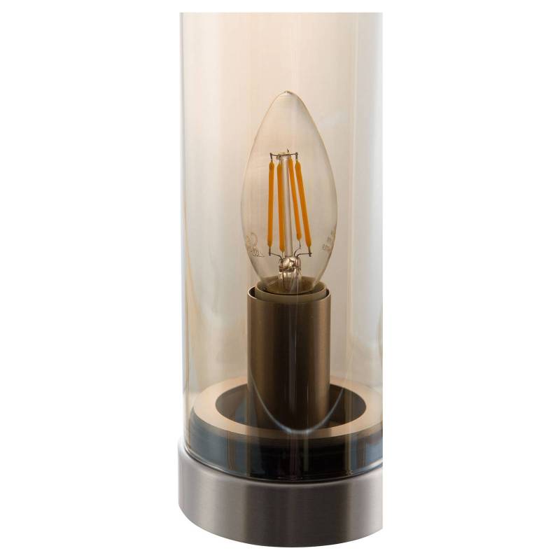 Glas-Tischleuchte Bottle, amber von NOWA