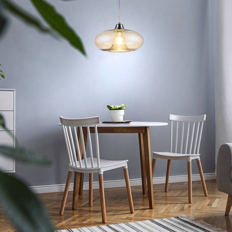 Pendellampe Lille mit Glasschirm, amber von NOWA
