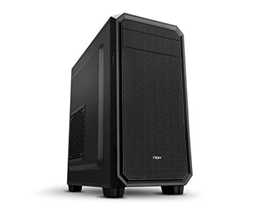 NOX COOLBAY MX2 Microtower -NXCBAYMX2- Micro ATX Mini Tower, integrierter Kartenleser, 120-mm-Lüfter im Lieferumfang enthalten, USB 3.0, bis zu 4 Festplatten, Schwarz von NOX XTREME PRODUCTS