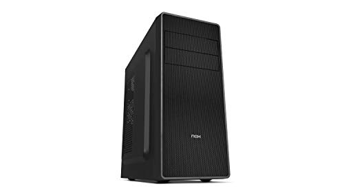 NOX COOLBAY RX -NXCBAYRX - ATX- und Micro ATX Computergehäuse, USB 3.0, Metal Mesh Finish Front, Platz bis zu 3 Lüfter, 4 Festplatten und Grafiken Bis zu 370 mm, Schwarz von NOX XTREME PRODUCTS