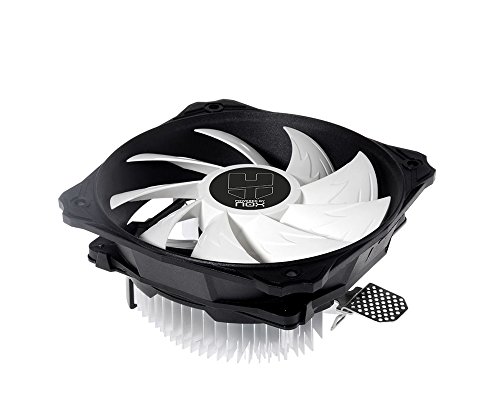 NOX HUMMER H-112 -NXHUMMERH112 - 120 mm konischer CPU-Lüfter, kompatibel mit InteundAMD, Kompaktes Design, Aluminiumbasis, Schwarz von NOX XTREME PRODUCTS