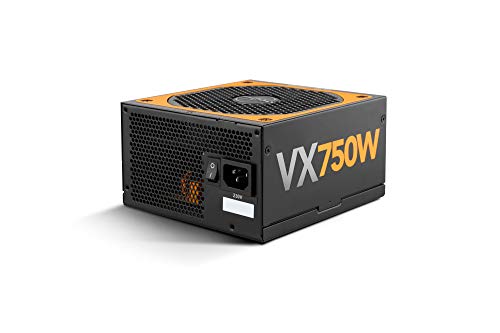 NOX Pc-Netzteil 750W URANO VX 750W -NXURVX750BZ- Pc-Netzteil 750W, Zertifikat 80 PLUS Bronze, 140mm Lüfter mit PMW-Steuerung, extra lange Flachkabel, Schwarz von NOX XTREME PRODUCTS