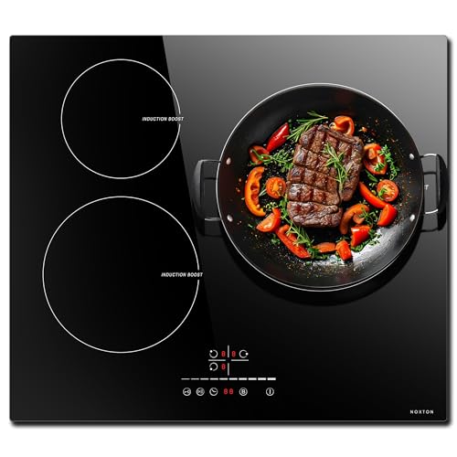 NOXTON Induktionskofeld 3 Platten Einbau, Autarkes Induktionskofeld 60 cm, Kochfeld 3 Zonen mit Touch-Bedienung, 9 Heizstufen, Timer, Kindersicherung, Automatische Abschaltung, 6000W, Kein Stecker NOXTON Induktionskofeld 3 Platten Einbau, Autarkes Induktionskofeld 60 cm, Kochfeld 3 Zonen mit Touch-Bedienung, 9 Heizstufen, Timer, Kindersicherung, Automatische Abschaltung, 6000W, Kein Stecker von NOXTON