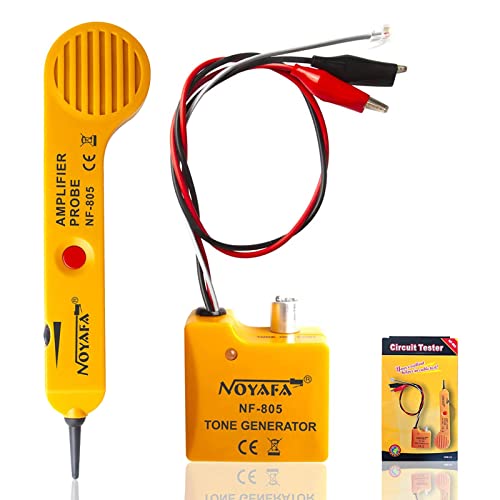 NOYAFA Wire Tracer Circuit Tester, Tone Generator NF-805 Line Finder Kabel Tester für Netzwerk Kabel Collation, Tone Tracing Probe Kit. von NOYAFA