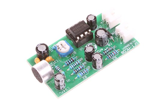 NOYITO 12 V High-Fidelity-Mikrofon-Tonabnehmer-Modul, Rauschunterdrückung, Mikrofon-Verstärkerplatine, Hochempfindlichkeitsset, einstellbare Empfindlichkeit von NOYITO