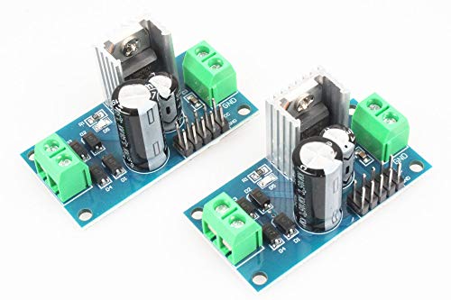 NOYITO Spannungsregler-Modul LM7805 LM7806 LM7809 LM7812 DC oder AC auf DC 5V 6V 9V 12V Ausgang 1,2A Max Netzteil Modul Terminal und 5x2 Pins Ausgang (2 Stück) (LM7800) 9 DC9 V) von NOYITO