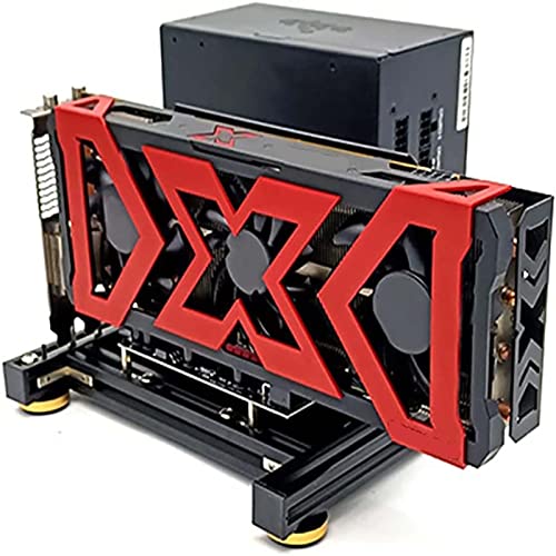 NOYORO DIY ATX Fall Computer Grafikkarte Halterung Grafikkarte Halterung Grafikkarte Basis PCI-E Expansion Riser Kabel Aluminium Unterstützung ATX Netzteil EXP GDC von NOYORO