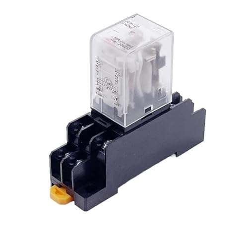 1 STÜCKE JQX-13F HH62P Hochleistungsrelaisspule Allgemeiner Elektromagnetischer Relaisschalter mit Sockelsockel AC110V220V DC12V24V5A(DC 12V) von NOZLIHMH