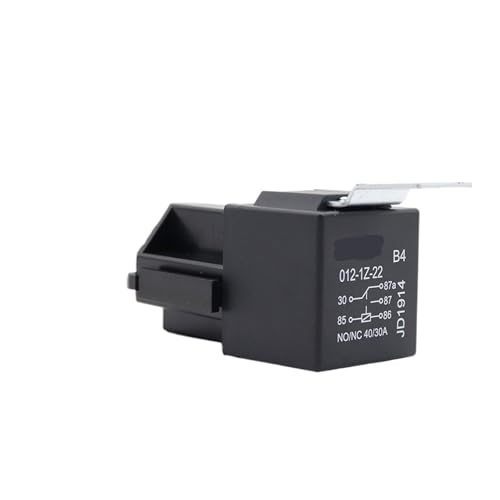 12V 24V 4pin 5pin 4P 5P 40A Auto Relais Mit Kupfer Terminal Buchse 4PCS(12V 5Pin with Socket) von NOZLIHMH
