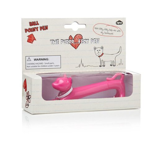 npw Geschenke Design LED Katzen Pen – Fuchsia von NPW