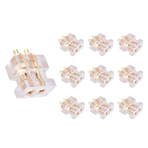 10pcs 0 78 Mm Doppelnadel Buchse Weibliche Kopfhöreradapter High End Kopfhörer Kabelzubehör Pin Stecker Set Set von NPXUAMTJ
