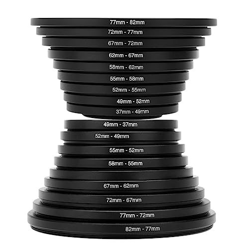 18 Stücke Kamera Objektiv Filter Step Up & Down Adapter Metall Filter Adapter Für Alle Kamera DSLR 37-82 82-37mm Montieren 18 Stücke Kamera Objektiv Filter Step Up & Down Adapter Metall Filter Adapter Für Alle Kamera DSLR 37-82 82-37mm Montieren von NPXUAMTJ