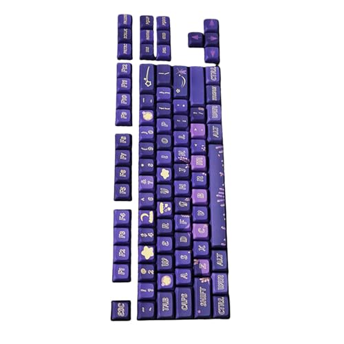 NPXUAMTJ 127Key KeyCap Schlüssel Vervollständigt Die Set Von Lavendel Farbstoff Sublimation Schlüsselkaps Für Mechanische Tastaturen von NPXUAMTJ