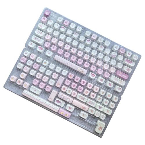 NPXUAMTJ Kaninchen Farbverlaufs Tastenkappe 136 Tasten Kleine Neigung Thermische Sublimation Mechanische Tastaturen Individuelle Anpassung von NPXUAMTJ
