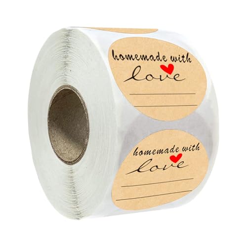 500pcs Klebstoff Brauner Aufkleber Kranz Patten Canning Jar Round Labels Zum Schreiben Von Lagergebrauch Und Kunstprojekten von NPYQ