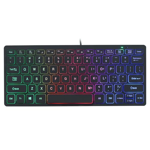 NPYQ Schnurte Tastatur Mit Durchscheinenden Tastaturen Dünne Und Leichte Ruhe Für Den Betrieb Für Den Und Bürogebrauch von NPYQ