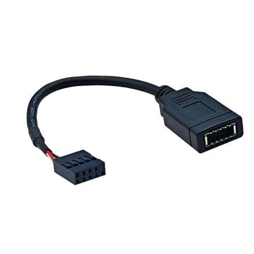 NPYQ Tragbarer USB2.0 9Pin Zum Typ E Motherboard Header Adapter Kabel Mit Anschlüssen Von Vorderen C C Für Einfachen Zugriff von NPYQ