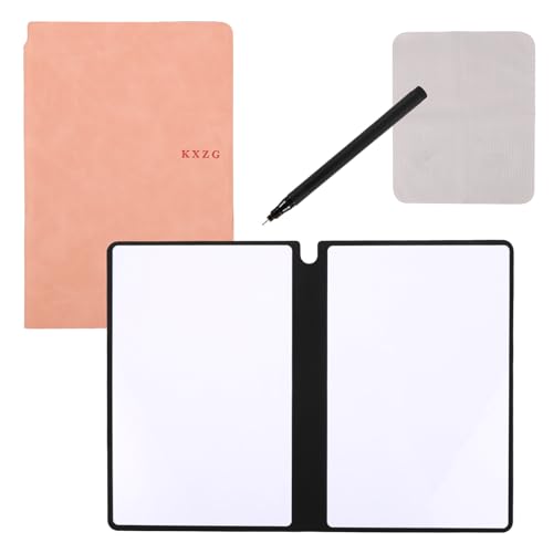 Dry Erase Notebook, 24 x 16,5 cm Wiederverwendbares Trocken Abwischbares Notizbuch Löschbares Notizbuch Whiteboard-Notizbuch für Unternehmen Zuhause Büro (Rosa) von NQEUEPN