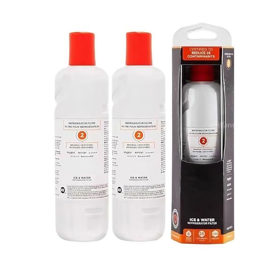 1–5 Stück kompatibel mit Everydrop EDR2RXD1 Kühlschrank-Filterelement – ​​kompatibel mit Whirlpool Ice Water Filter 2, Everydrop Element W10413645A, WRF989SDAB, hocheffiziente Filtration(2psc) von NRDHGS