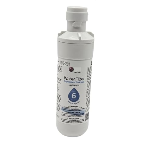1 Stück/6 Stück Ersatz-Kühlschrank-Wasserfilter – kompatibel mit LG LT1000P, ADQ74793501, ADQ74793502, MDJ64844601, 46-9980, 9980, effiziente Reinigung, gesundes Trinkwasser(2tier black) von NRDHGS