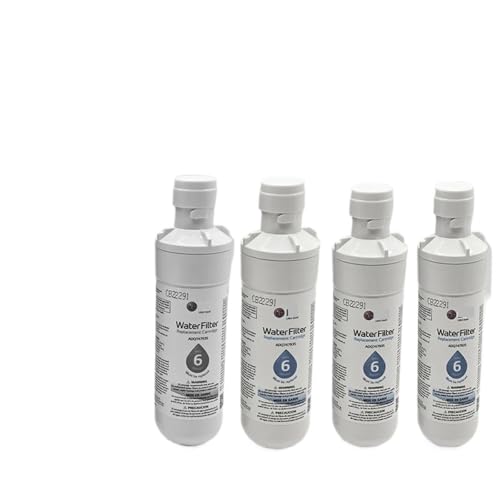 1 Stück/6 Stück Ersatz-Kühlschrank-Wasserfilter – kompatibel mit LG LT1000P, ADQ74793501, ADQ74793502, MDJ64844601, 46-9980, 9980, effiziente Reinigung, gesundes Trinkwasser(4PCS) von NRDHGS