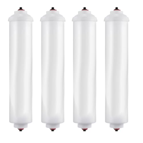 A78E-DA29-10105J Durchgangswasserfilter - Kühlschrankkartusche, Kartusche mit Aktivkohlestäben aus Kokosnussschalen, 4er-Pack, hocheffiziente Filtration von NRDHGS