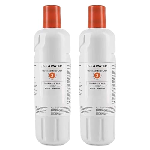 Ersatz kompatibel mit Whirlpool-Kühlschrank-Wasserfilter 2 – for EDR2RXD1, Element W10413645A, WRF989SDAB, hocheffiziente Filterung, gesundes Trinkwasser(2psc) von NRDHGS