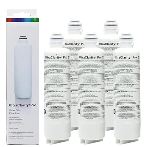 Kompatibel mit dem Ersatz der Wasserfilterkartusche for Bosch-Kühlschränke – BORPLFTR55, RA450022, REPLFLTR55, UltraClarity Pro, hocheffiziente Filtration(5 PCS) von NRDHGS