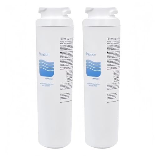 Kühlschrank-Wasserfilter (3-in-1), kompatibel mit GE MSWF SmartWater 101820A, 101821B, RWF1500A, Ersatzkartusche｜Hocheffiziente Filtration｜Lange Lebensdauer(2psc) von NRDHGS