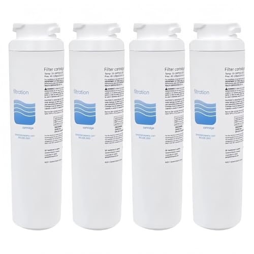 Kühlschrank-Wasserfilter (3-in-1), kompatibel mit GE MSWF SmartWater 101820A, 101821B, RWF1500A, Ersatzkartusche｜Hocheffiziente Filtration｜Lange Lebensdauer(4pcs) von NRDHGS